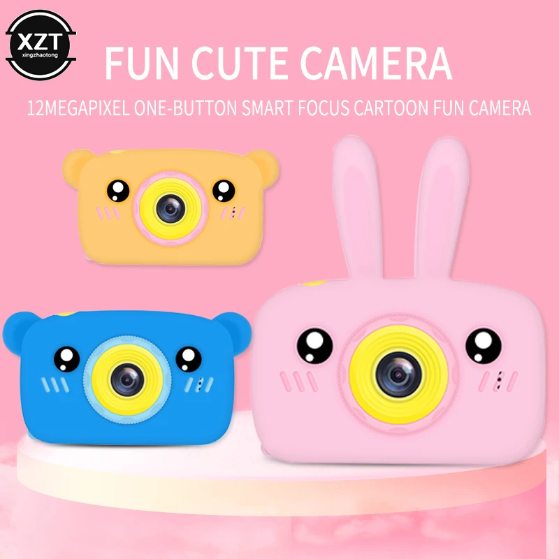 Mini Children Baby Camera 2 Inch Full HD 1080P Digital Video Cute LCD Screen display for Kids gifts toys game | Электроника
