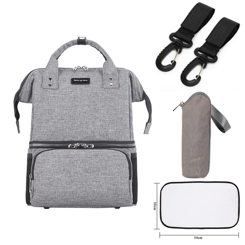 

2020 новая мода Мумия для беременных многофункциональная сумка для подгузников, сумка для подгузников для мам и малышей коляска детская сумк...