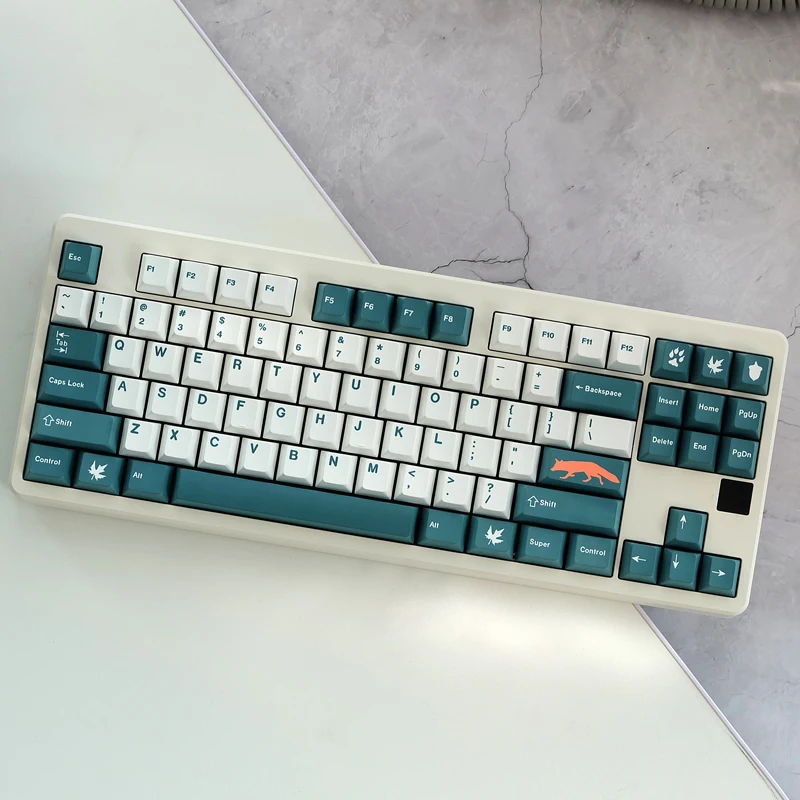 GMK Fox 145 Keys/Set Keycaps PBT Dye Subbed Cherry Profile Keycap For MX Switch Mechanical Keyboard GH60 GK61 GK64 96 104 | Компьютеры и