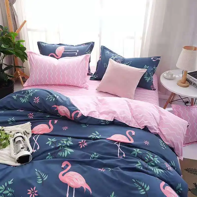 

new.Bedding,Pure cotton.Bedding bag.Bedsheets. Pillowcases.Leisure cartoon.School dormitories, families.Comfortable. Personality