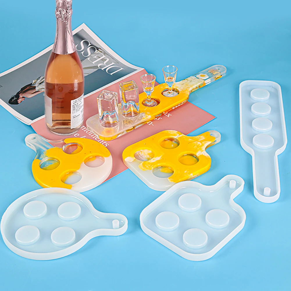 Поднос для вина силиконовый стеклянный поднос виски стакан пива сервировки