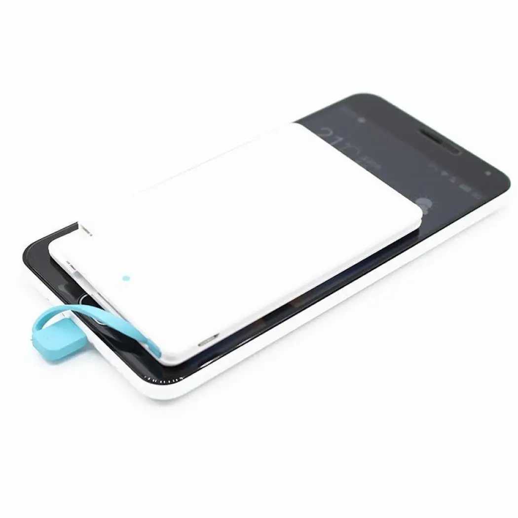 Мини Портативный внешний аккумулятор чехол черный белый один USB с для проводов