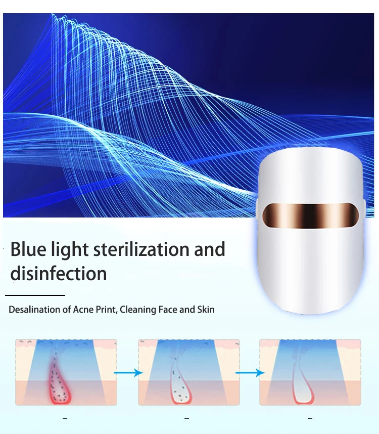 Светодиодный массажер для лица Photon Belleza маска омоложения кожи светодиодный