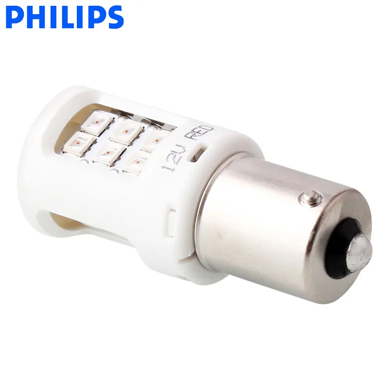 Philips светодиодный P21W S25 BA15s Ultinon указатель поворота автомобиля красного цвета