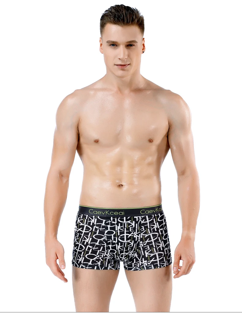 4PCS Boxer Men Shorts Men Underwear Male Men's Underwear Boxers Homme Printed Boxershorts Panties Underpants Man for Family Sexy