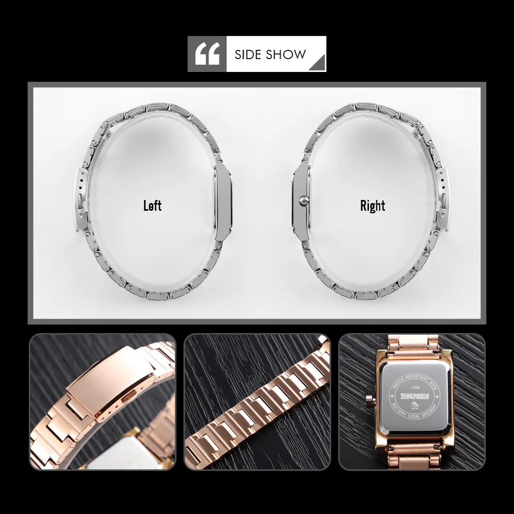 

SKMEI Luxury Quartz Women's Watch Small Dial Square Creative Bracelet Watches Ladies Women Wrist Watch Relogio Femininos 1388