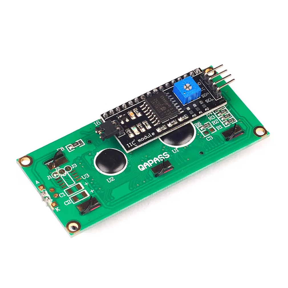 Iic/I2C 1602 Модуль ЖКД синий экран обеспечивает оптический дисплей для файлов библиотеки модуль ультра-небольшой низкой мощности