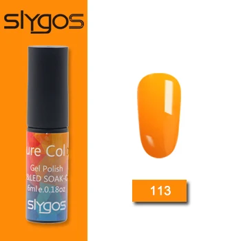 113 SLYGOS 6 мл УФ-гель для ногтей Топ УФ Led гель Осенняя Серия Тыква трава зеленый шоколад цвет Лак удаляющийся замачиванием гель лак - Цвет: 113