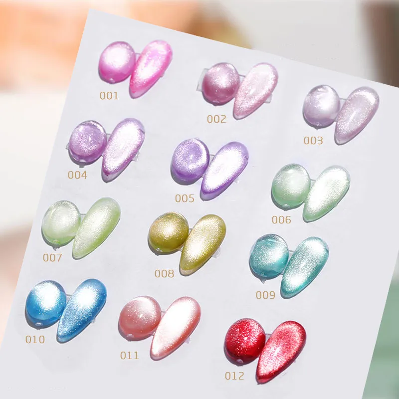 1pcs 9D Wide Cat Eye Magnetic Nail Polish Long Lasting Shiny Bright Silver UV Gel Varnish Enamel Lacquer Glitter Art Tools | Красота и
