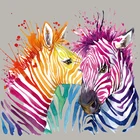 Цветные нашивки Zebra Diy Аппликация теплопередающие топы Модные виниловые наклейки на одежду мужские и женские футболки наклейки