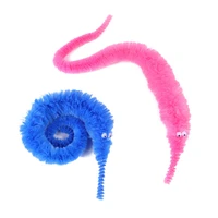 caterpillar pet toy cat tail magic seahorse worm with eyes funny cat toy