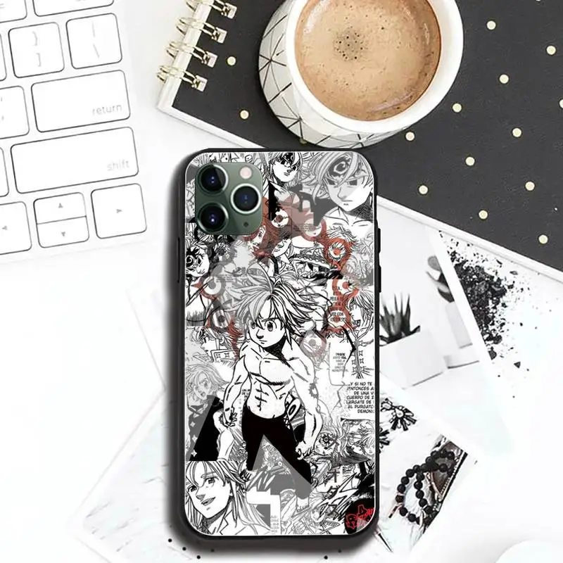 Семь Смертных Грехов Meliodas Чехол для телефона с закаленным стеклом для iPhone 13 12 Mini 11 Pro XR XS MAX 8 X 7 Plus SE 2020.