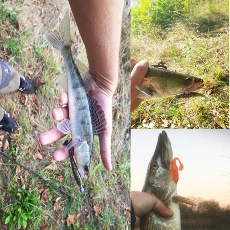 ESFISHING рыболовная приманка запах утиный плавник Shad 85 мм 6 шт. Мягкая искусственные