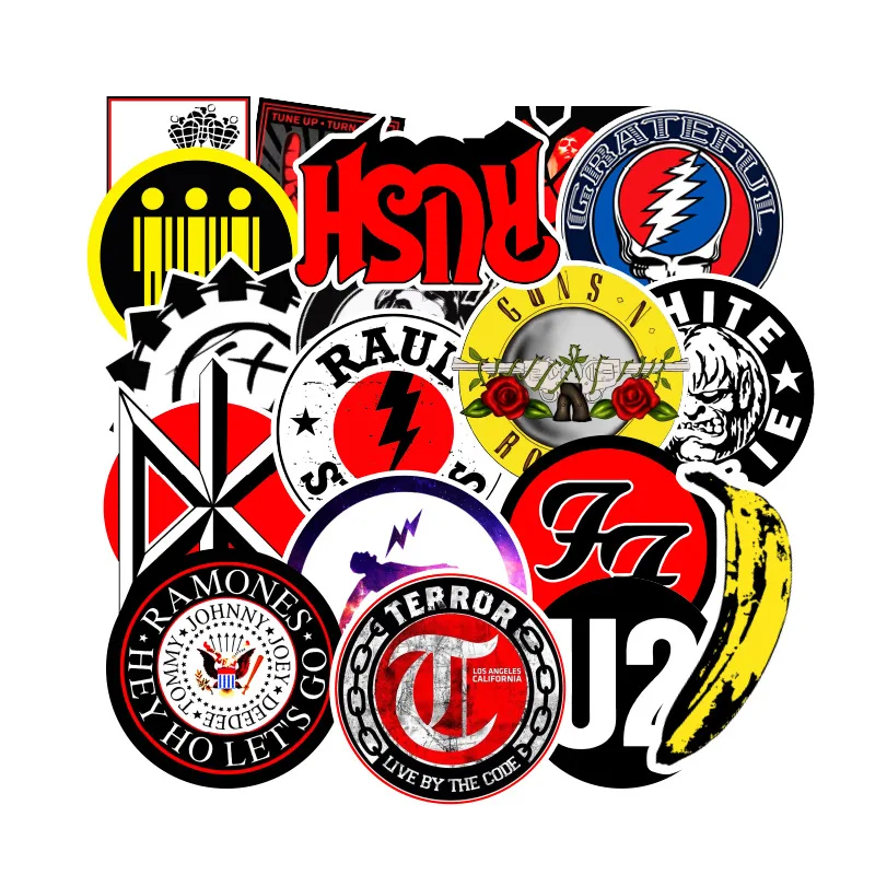 100 шт. рок-н-ролл в стиле хип-хоп граффити Стикеры s панк группы музыки протестного
