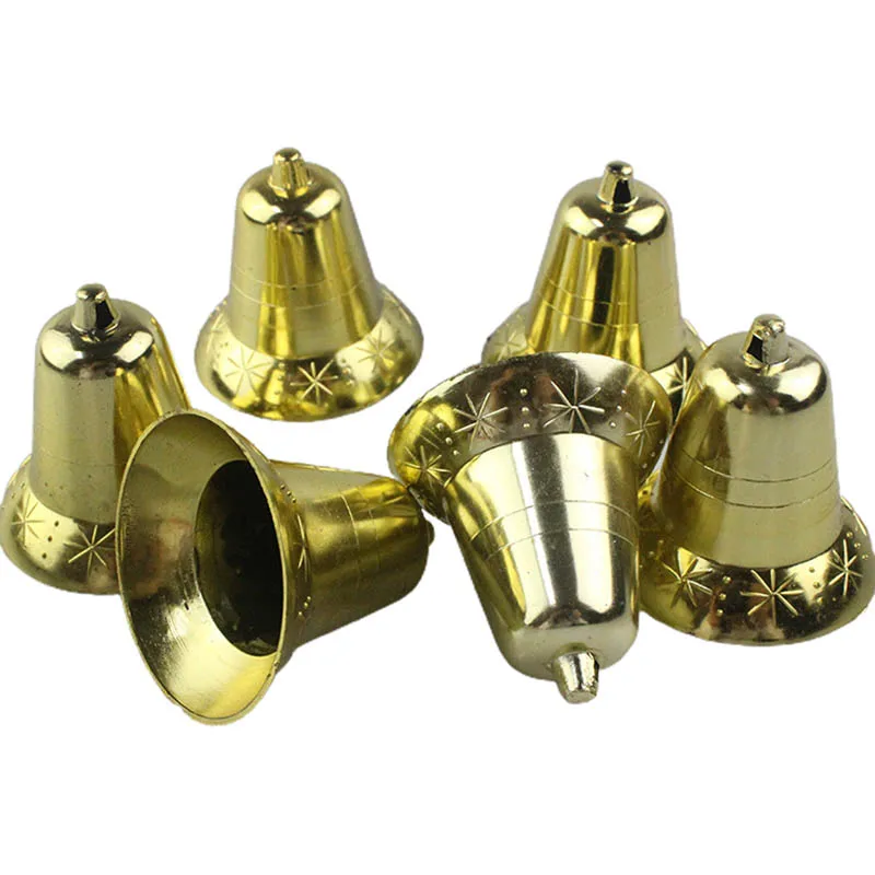

3cm Small Mini Jingle Bells Gold Pet Hanging Metal Bell Wedding Christmas Decoration Accessories Bells For Crafts