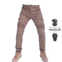 motopants motorcycle pants men moto jeans riding off road trousers motocross pants zipper design with protective gear