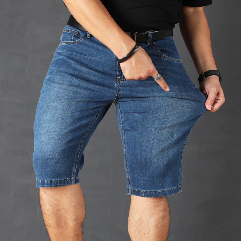 30-48 Plus Size 2021 Summer High Quality Baggy Men short Pants Male Casual Street Denim Fashion Mens Knee lenght Jeans Trousers