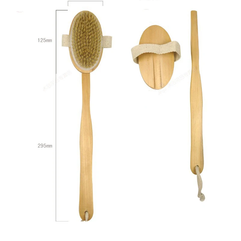 Ванная комната щетки для тела длинной ручкой ванны натуральные кисточки с