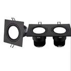 Встраиваемый двойной светодиодный светильник с регулируемой яркостью, COB 7 Вт, 9 Вт, 12 Вт, 24 Вт, декоративный Точечный светильник, потолочный светильник переменного тока 110 В, 220 В