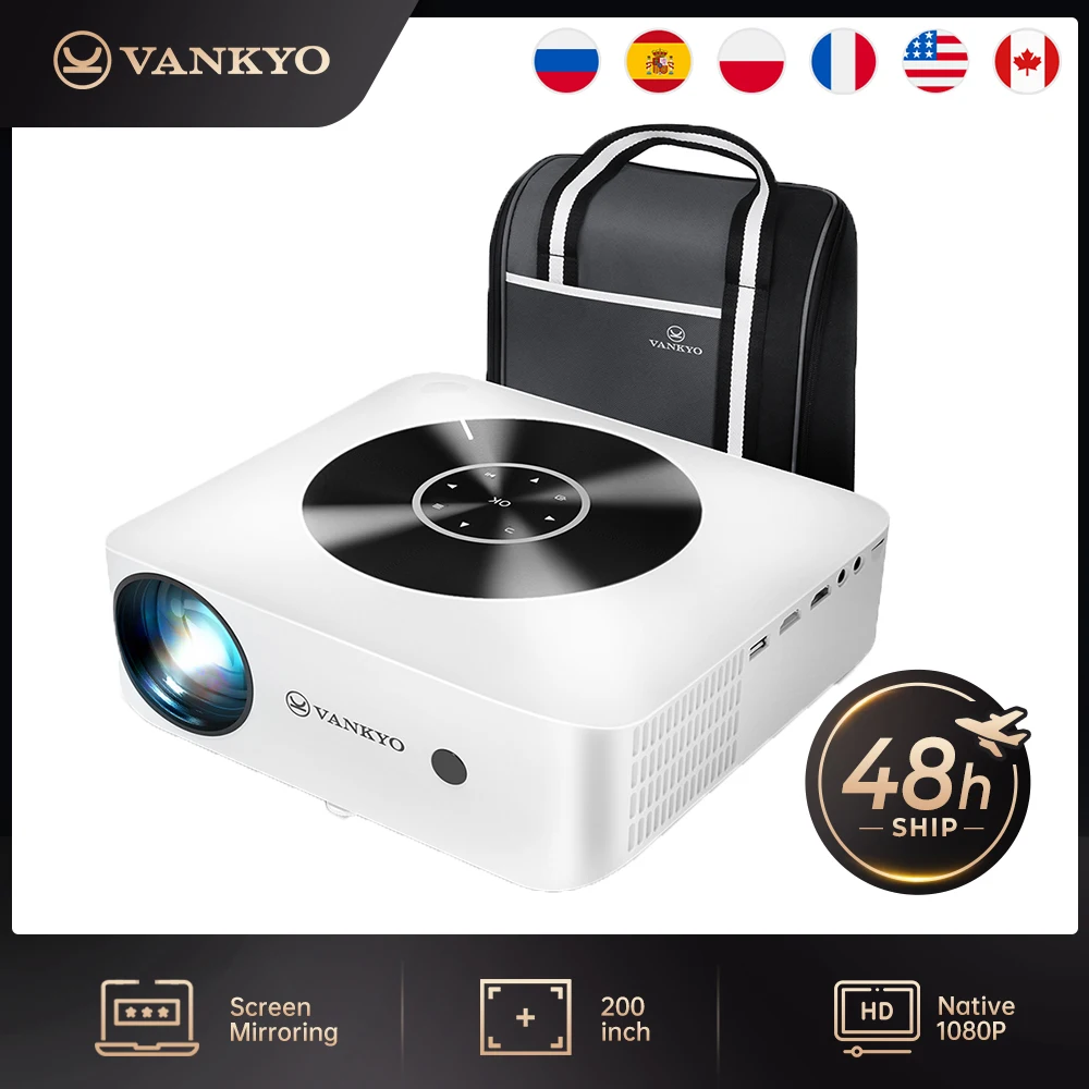 VANKYO 1080P проектор для отдыха E30WQ Full HD 5G Wi Fi модуль Поддержка 4K синхронизировать