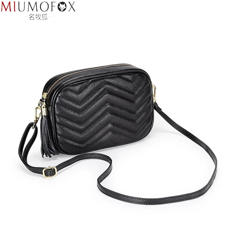 

2022 New Genuine Leather Marmont Women Bags Designer Wave Shoulder Cross body Classic Women's Bag Fashion Brand Messenger Bag