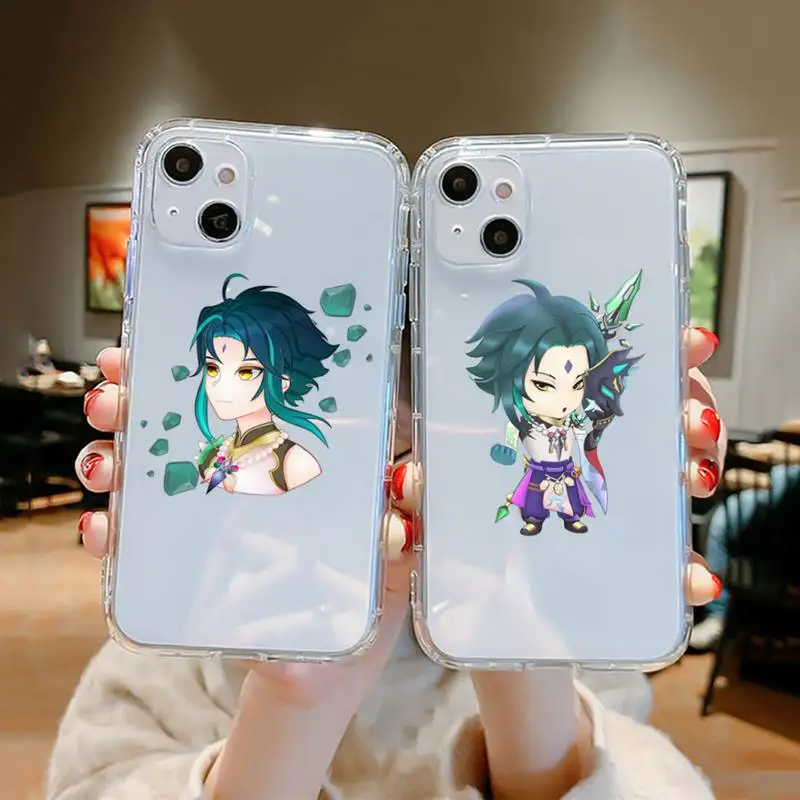 

Hu Tao Genshin Impact Phone Case Transparent soft For iphone 12 11 13 7 8 6 s plus x xs xr pro max mini