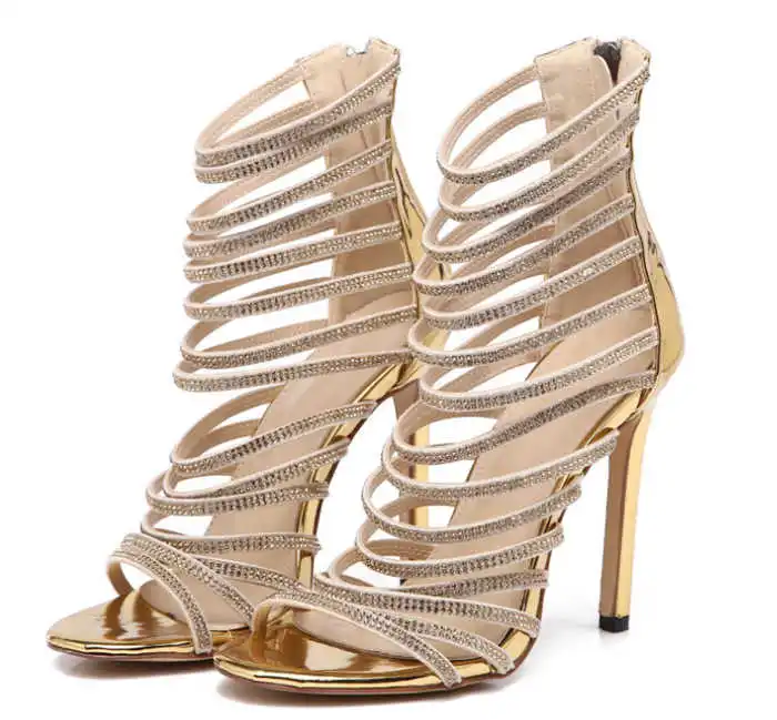 

2021 new women's sandals with diamond in autumn