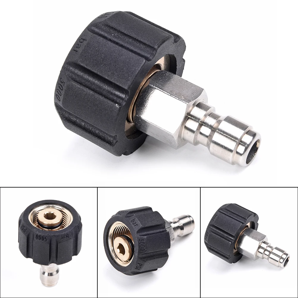 

Female M22/14 To 1/4 Male Adapter Nozzle Connector Tool For Pressure Washer Hot