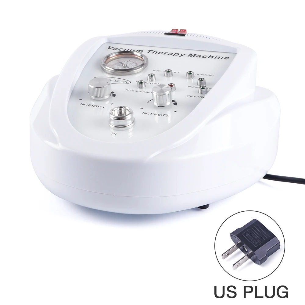 US plug Iebilif Вакуумная Массажная терапия машина увеличения насоса подъема груди усилитель чашка-массажер и коррекция фигуры устройство красоты - Цвет: US plug