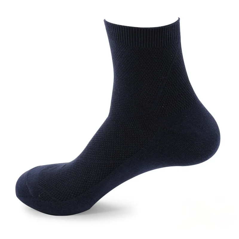 

100 Cotton High Quality Men Socks Mesh 6 pairs/lot Spring Summer Breathable Black And White Casual Socks Men's Dress Gifts meias