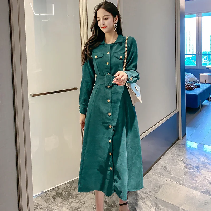 Женское винтажное длинное платье Элегантное однобортное трапеция в английском