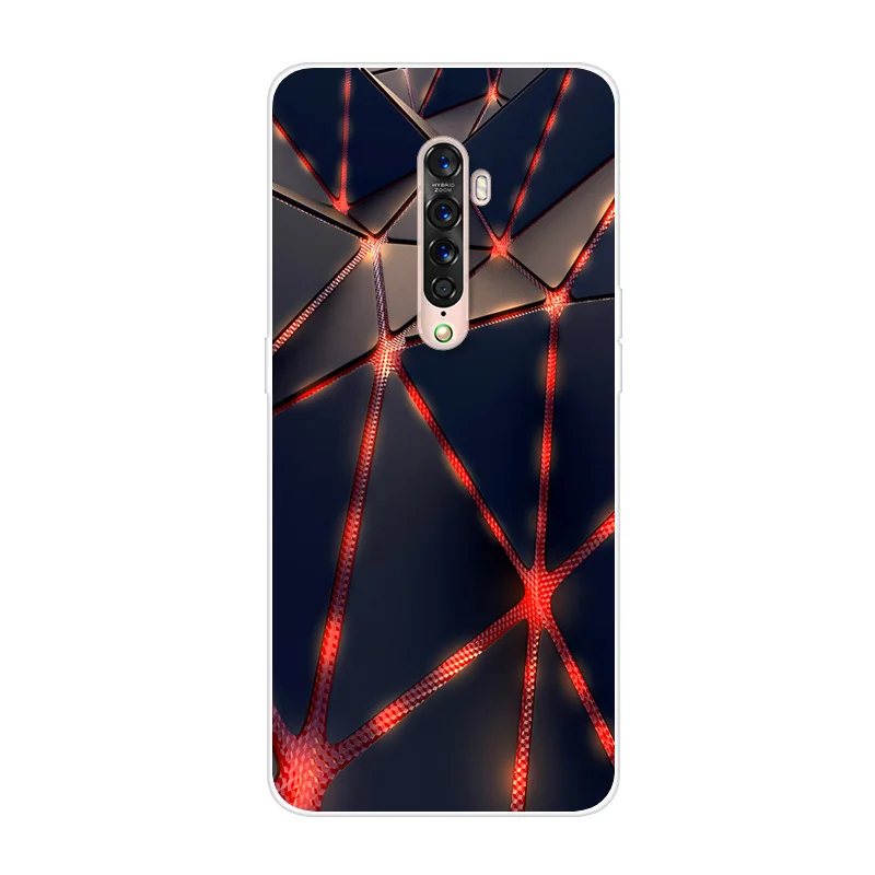 Для OPPO Reno 2 чехол для телефона Мягкий ТПУ силиконовый защитный с принтом |
