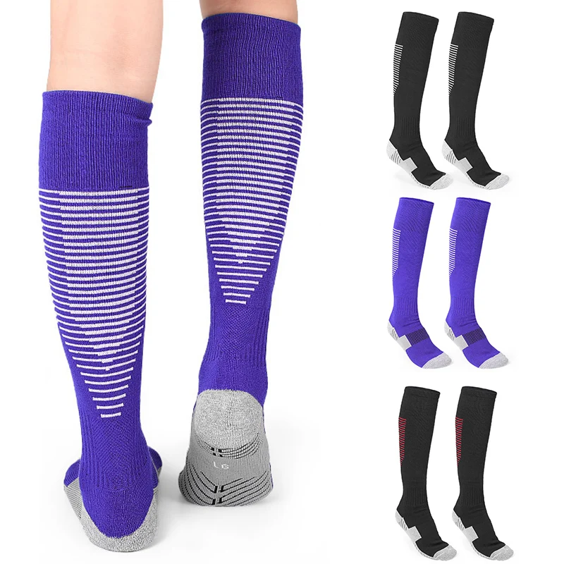 

1 пара Футбол футбола, носки для футбола, утолщенная подошва Спорт Регби чулки гольфы