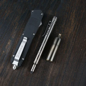 Тактическая ручка из титанового сплава, защитная головка из вольфрамовой стали, стеклянный выключатель, металлическая ручка, внешнее аварийное разбитое окно, EDC инструмент