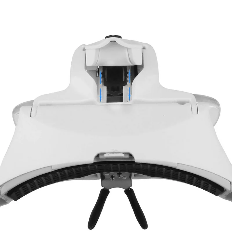

Headband Magnifier Magnifying Adjustable 5 Lens Loupe LED Light Glasses With Lamp 1.0X 1.5X 2.0X 2.5X 3.5X