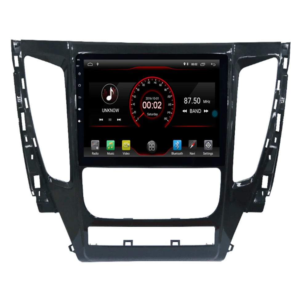 9 "2.5D автомобильный DVD мультимедийный плеер для Mitsubishi Triton PAJERO 2017 + Авто AC 2din Android 10