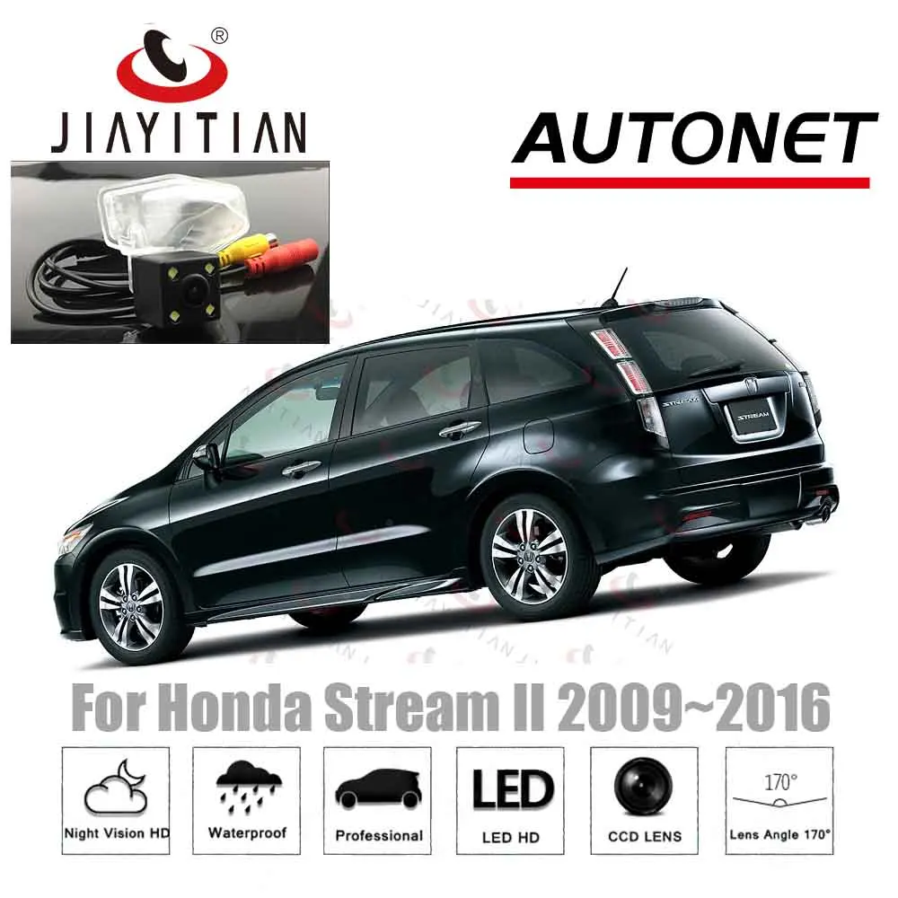Задняя камера JIAYITIAN для Honda Stream RST ZS TS 2000 ~ 2016 CCD ночного видения парковки номерной