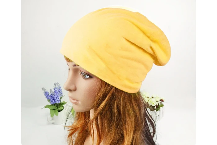 Hot Sale Spring Women Men Unisex Knitted Winter Cap Casual Beanies Solid Color Cotton Fabric Soft Comfortable Caps Slouch Hat | Аксессуары