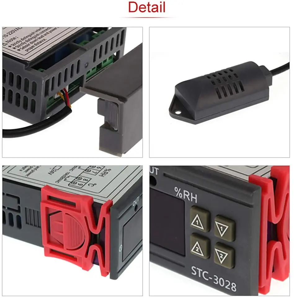 STC 3028 гигрометр контроллер влажности регулятор осушения и увлажнения|Приборы для