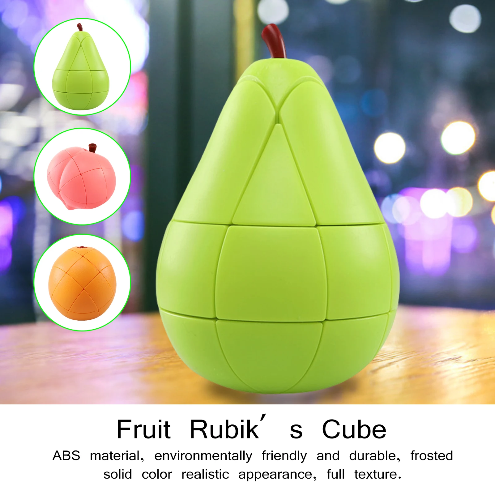 

Creative Cube Magic Fruit Cube Puzzle Peach Orange Pear Cube Toy For Kids Educational Toy Adults Stress Relief Toy Gift