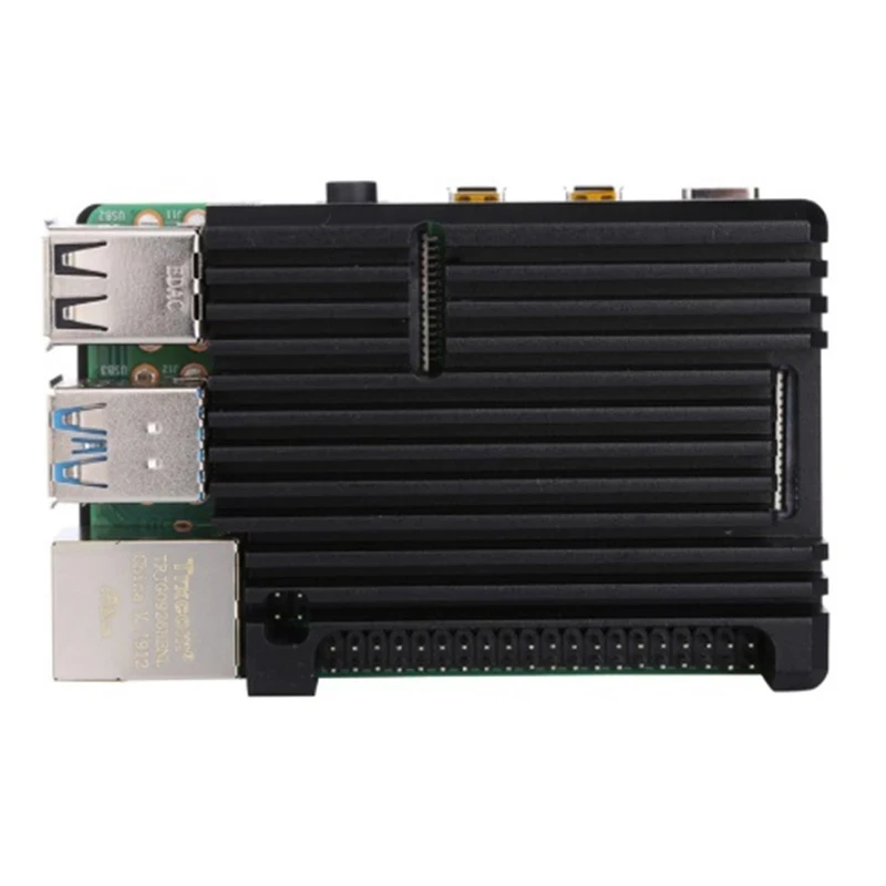 Алюминиевый Чехол для Raspberry Pi 4 Model B защитный корпус из Пассивного Охлаждения и