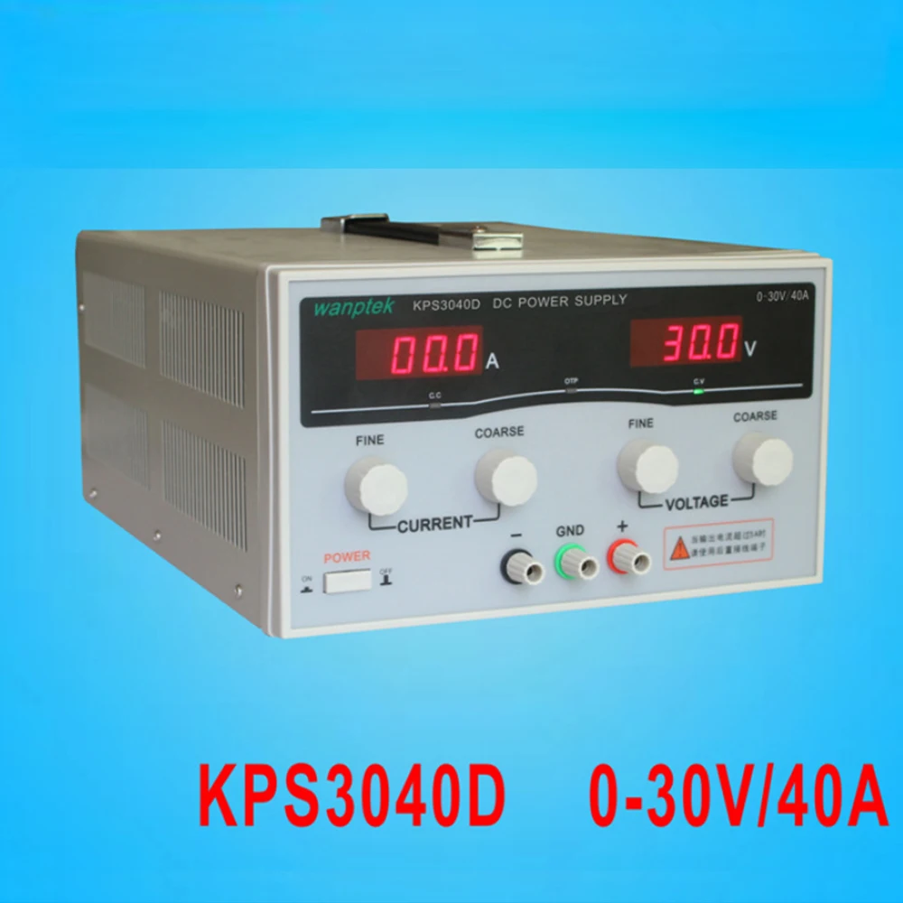 

Wanptek New Original Solid Measure KPS3040D Power Switching Power Supply DC30V /40A AC 110V/220V Laboratory Power Supply