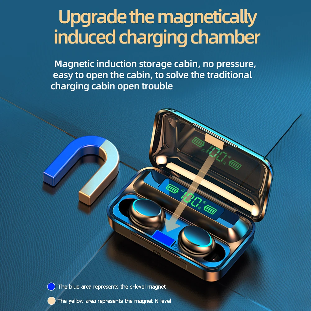 Беспроводные стереонаушники Bluetooth 5 0 TWS наушники спортивные с микрофоном мини