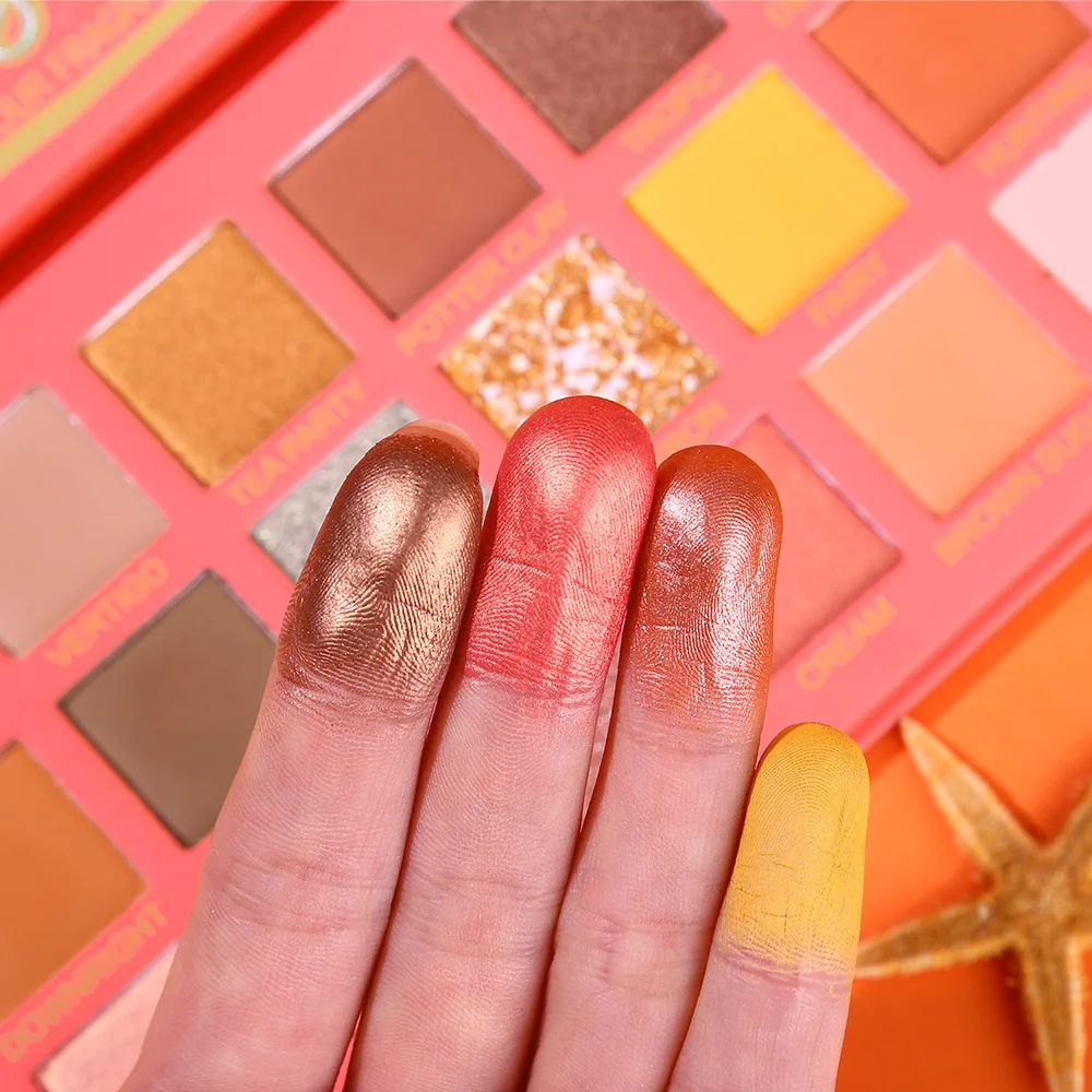 UCANBE живые коралловые тени для век Палитра высоко пигментированные матовые