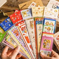 12packslot retro fairy tale book series creative decoration diy adhesive stationery paper sticker