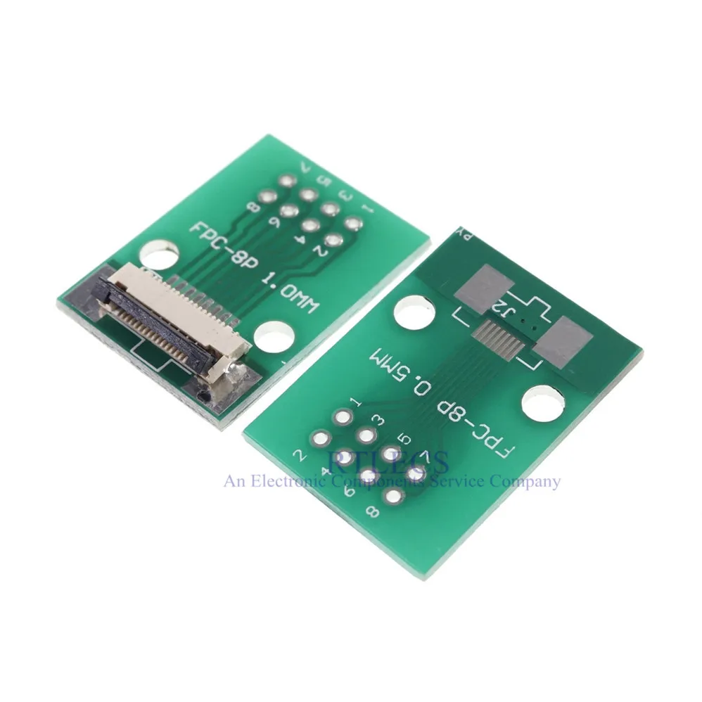DIY FPC FFC 8 PIN 1 00 мм шаг разъем SMT адаптер до 2 54 пространство дюймов сквозное