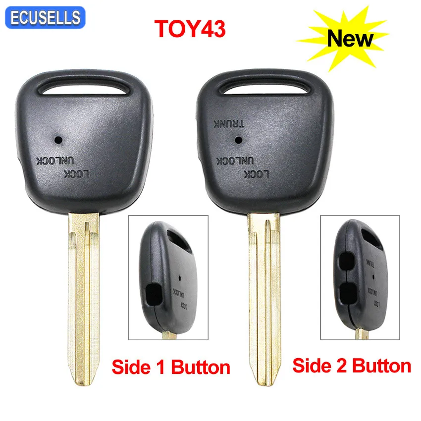 Боковой 1/2 кнопки дистанционного ключа оболочки Дело лезвие длина 45 мм TOY43 для Toyota