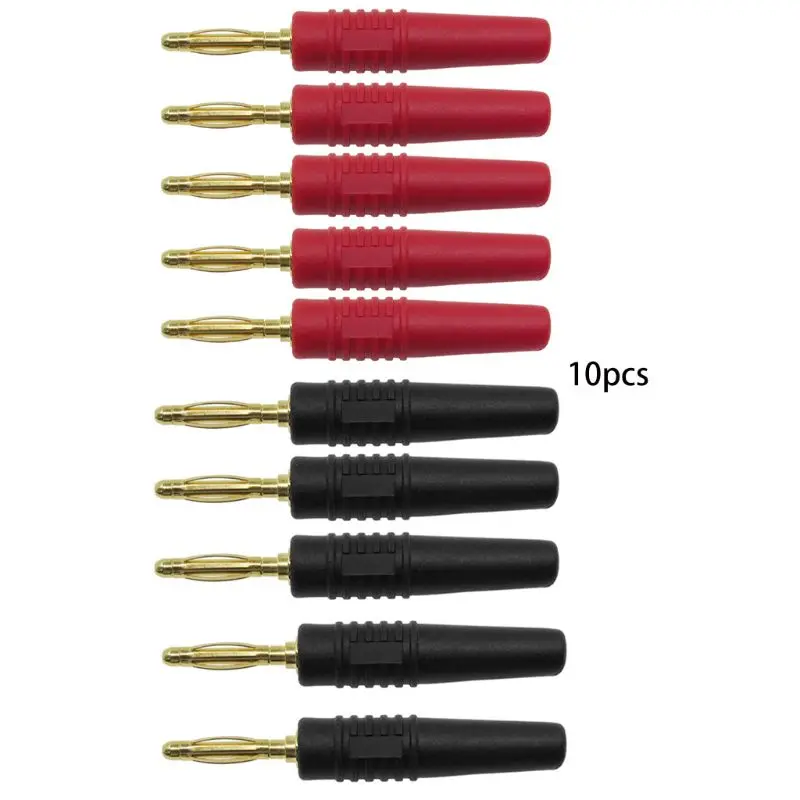 10 шт. 2 мм провод шнур паяльный Тип штекер банан разъем музыкальный