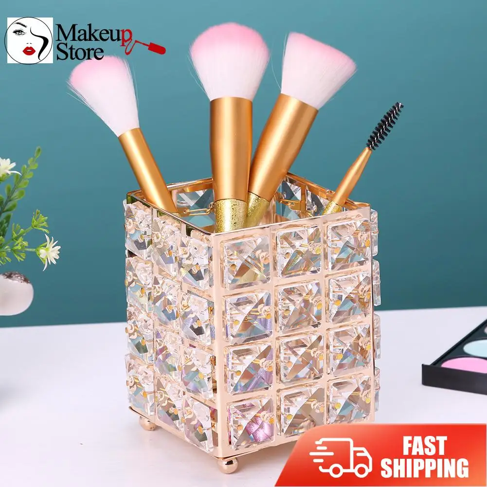 В европейском стиле элегантные металлические Кристальные кисти для макияжа