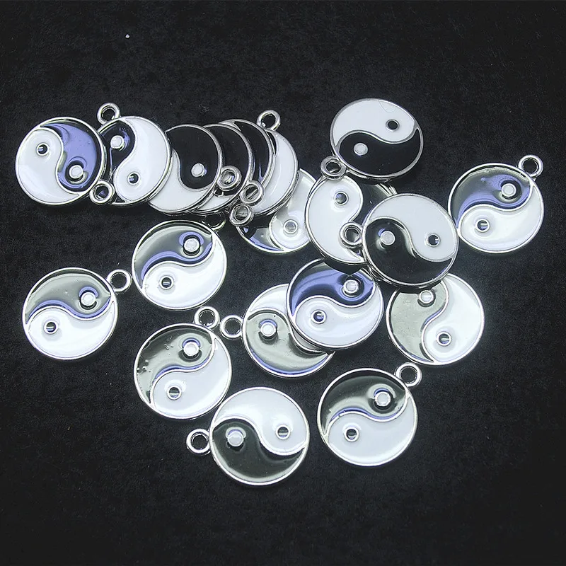 10 шт. новый металлический кулон yin yang в китайской философии модные diy Подвески